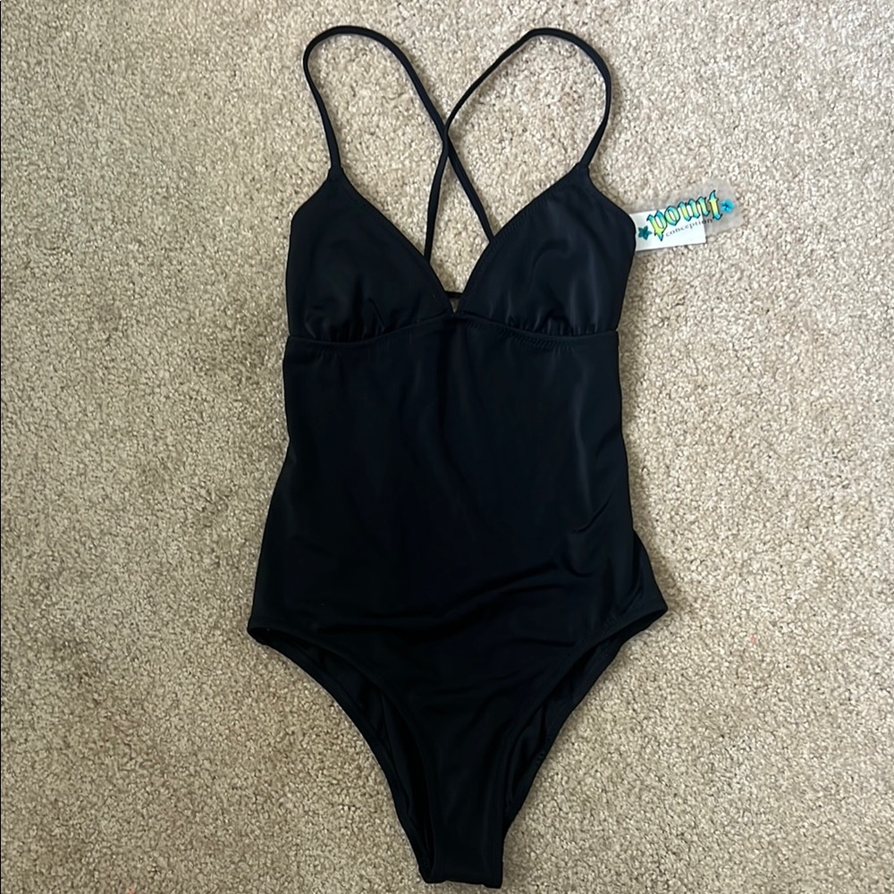 Black Women's One Piece Swimsuit